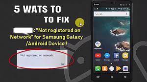 If sim doesn't work in another phone it could be a network issue. How To Fix Not Registered On Network On Samsung Galaxy Android 5 Solutions Youtube