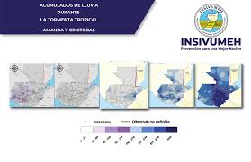 Al pasar a tierra se debilitará como una depresión tropical, no sin antes dejar importantes acumulados de precipitaciones, inundaciones locales y deslizamientos dañinos en zonas de pendiente. Insivumeh Acumulados De Lluvia Durante Las Tormentas Facebook