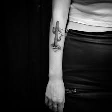 Small Saguaro Cactus Tattoo On Forearm Cactus Tattoo Tattoos Succulent Tattoo
