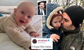 Shop delaney baby blankets from cafepress. Catastrophe Star Rob Delaney Shares Details Of His Son S Illness In Heartbreaking Blog Post Daily Mail Online