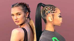 If you wish, you can hide the hair band with wrapping hair locks on a rubber band. 15 Cute And Fun Hairstyles With Rubber Bands Balayage Highlights Balayage Highlights