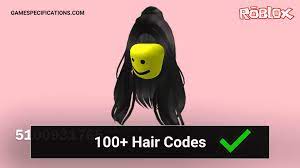 100 Popular Roblox Hair Codes Game Specifications
