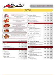 Pizza hut price menu in india. Pizza Hut Menu Card Capsicum Pizza