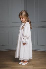 Victoria Nightdress Milk Kids Girls Children Nightwear Sleepwear Nightclothes Homewear Amikichildren Nochnoe Plate Platya Detskie Platya