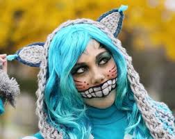 DIGITAL DOWNLOAD: PDF Crochet Pattern for the Cheshire Cat Hoodie