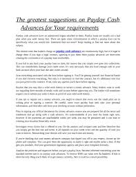 Maybe you would like to learn more about one of these? Calameo The Greatest Suggestions On Payday Cash Advances For Your Requirements