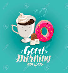 Imagenes para myspace, blogs, hi5 y msn space live. Buenos Dias Banner Bebida Caliente Taza De Cafe Dibujos Animados De Postre Ilustracion Para El Menu De Diseno De Restaurante O Cafe Ilustraciones Vectoriales Clip Art Vectorizado Libre De Derechos Image 86139714