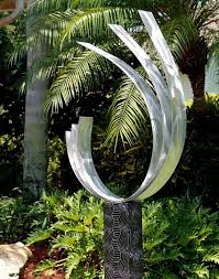 Meiliy 2 pack 6.6 ft fake rose vine flowers plants artificial flower home hotel office wedding party garden craft art decor (blush pink rose garland 2 pcs)… 4.6 out of 5 stars 1,034 $11.99 $ 11. Art Statements2000 Metal Sculpture Abstract Silver Outdoor Garden Decor By Jon Allen Art Sculptures