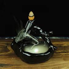 Various experts suggest that lighting a candle next to this incense cone will play a. Amazon Com Yhauto Ceramic Backflow Incense Burner Led Light Backflow Cone Sticks Waterfall Handmade Censer Incense Holder Indoor 10 Cone Incense Free Home Kitchen