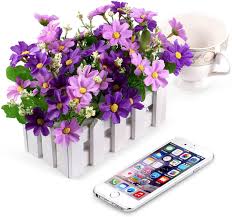 Maybe you would like to learn more about one of these? Buy Louis Garden Artificial Flowers Fake Daisy In Picket Fence Pot Pack Mini Potted Plant Daisy Purple Online In Indonesia B07cssyhfb