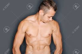 But near the groin it is easily divisible into two. Torso Of A Tense Man With Perfect Abdominal And Chest Muscles Stock Photo Picture And Royalty Free Image Image 61305789
