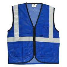 Great for warehouse, special events, parking lots, security and worker or role identification. Phoenix Polyethylene Blue Reflective Safety Vest Size M L Rs 200 Piece Id 14589652888