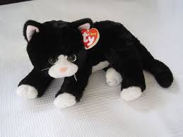 Black And White Cat Stuffed Animal Ty Classic 12 Plush Black White Kitty Cat Shadow 2011 New With Tags Ty Cat Shadow Black Cats For Sale Cats For Sale