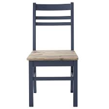 Vidaxl 2x dining chair with backrest blue velvet kitchen living room seat. Florence Country Wooden Dining Chair Navy Blue Kitchen Chair With Wooden Seat 5060346454917 Ebay