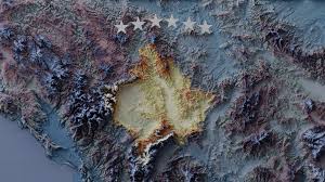 Explore the map to know more about neighboring countries. There Was A Map Posted Here Today That Was Missing Kosovo So I Made One For Them In The Shape Of A Flag Of Europe S Youngest Nation Relief Map Of Kosovo