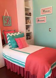 Big Sister Decor Bedroom Mint Coral Girl Room Decoracion Menta Coral Y 51 Fun Girl S Cute Bedroom Ideas Coral Bedroom Coral Bedroom Decor Bedroom Decor