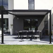 Hanging Pergola Wall Mounted Self Supporting Aluminum Ideea Terrasse Id2 Design Abritez Vous Chez Nous Pergola Amenagement Terrasse Canopy