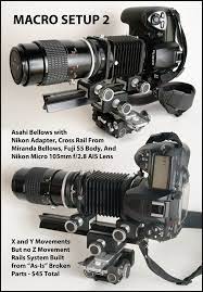 Macro Setup 2 Bellows With Stacked Rails Macro Photography Setup Macro Camera Photography Camera