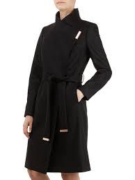 Ted baker sandra midi wool wrap coat | grey. Ted Baker Sandra Wool Blend Wrap Coat At John Lewis Partners