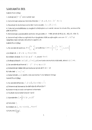 Subiecte și bareme bac 2020 pentru toate probele scrise: Pdf Variante Bac Mate Subiectul 1 Stoica RomicÄƒ Academia Edu