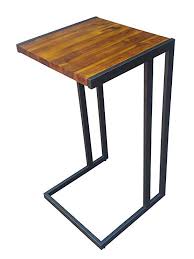 Design 59 Inc Acacia Hardwood C Table End Table Laptop Stand No Assembly Required 28 In Tall End Tables Table C Table