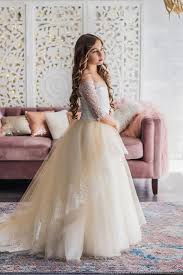Cream Flower Girl Dress Modern Flower Girl Dresses Fall Flower Girl Dresses Flower Girl Dresses