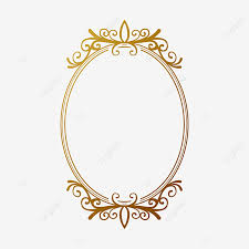 Vintage Design Oval Frame Transparent Border Vector Golden Page Borders Png And Vector With Transparent Background For Free Download