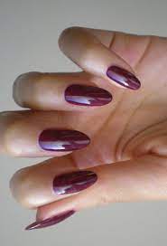 Burgundy Oval Nails Oval Acrylic Nails Almond Nails Winter Nails Acrylic