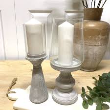 12oz rectangle concrete candle holders wholesale item no.: Concrete Candle Holders Set Of 2 Click Collect Item Winning Interiors