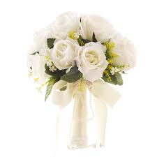 To buy flowers for special occasions you can check your local yellow pages as you didn't say where you live. Mmtx Bridal Bouquet Wedding Bouquets White Artificial Fake Rose Flower Wedding Holding Flowers With Rhinestone For Wedding Photo Shooting Buy Online In Moldova At Moldova Desertcart Com Productid 68447764