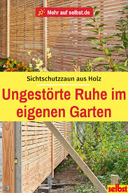 Sichtschutzzaun Holz Selbst De In 2020 Sichtschutzzaun Sichtschutzzaun Garten Sichtschutzzaun Holz
