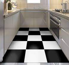Check spelling or type a new query. Black And White Squares Kitchen Floor Tiles Tenstickers