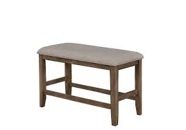 Table made of acacia veneer, acacia wood and engineered wood. Manning Counter Height Dining Bench