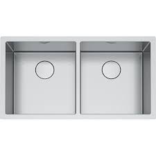 inch undermount double bowl stainless steel