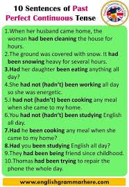 The Difference Between Past Continuous And Past Perfect Continuous English Tenses Example Sentences 10 Sentences Of Past Perfect Continuous Tense In Addition It Is Possibl In 2020 10 Sentences Tenses English Learn English Vocabulary