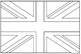 Coloriage Drapeau Angleterre Dessin