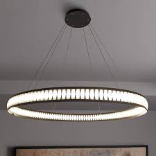 Chandelier in the bedroom usage 2: Eurofase Forster 47 1 4 W Matte Black Ring Led Chandelier 84j16 Lamps Plus
