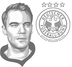 Pertandingan ini seharusnya berjalan seru antara dua tim top. Coloring Page Euro 2020 2021 Manuel Neuer Germany Team 18
