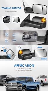 Buy new or used honda, toyota, bmw, subaru auto parts: 2pcs Power Heated Towing Mirrors For 02 08 Dodge Ram 1500 03 09 Ram 2500 3500 Ebay