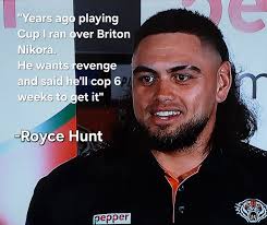 Royce Hunt has already marked his new team's clash against old club  Cronulla