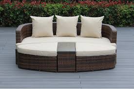 Like the name suggests, outdoor daybed is a type of furniture that's placed outside of our home there are many outdoor daybed models and sizes. Beautiful Outdoor Patio Wicker Furniture Mixed Brown Deep Seating 4 Pc Daybed Sofa Set