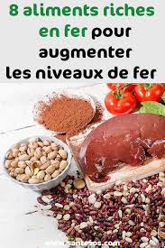 8 Aliments Riches En Fer Pour Augmenter Les Niveaux De Fer Aliments Riches Fer Sante Astucessante Food Condiments