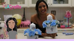 473 opiniones de centros de mesa para bautizo,primera comunion,boda y quinceaños. Idea De Centro De Mesa Para Bautizo Bc004 Youtube