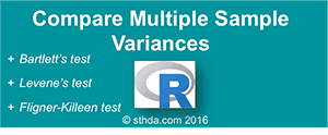 Compare Multiple Sample Variances In R Easy Guides Wiki Sthda