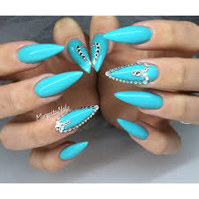 top 55 stunning blue acrylic nails