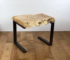 Sold Live Edge Maple Slab End Table Modern Side Table Etsy Live Edge Wood Table Wood Table Legs Modern Side Table