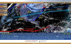 Los datos sobre el tiempo, temperatura consiga la previsión local por hora para ciudad de méxico, ciudad de méxico, méxico, incluida la temperatura, realfeel y la probabilidad de. La Jornada Preven Fuertes Lluvias En Chiapas Y Tabasco Por Frente Frio 25
