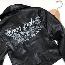 Boss Babe Painted Jacket Etsy Painted Jacket Painted Leather Jacket Jackets