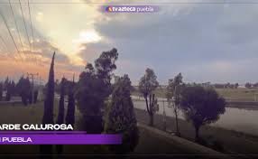 Pese a las altas temperaturas, se observan nubes de lluvia en el cielo de Puebla hoy sábado