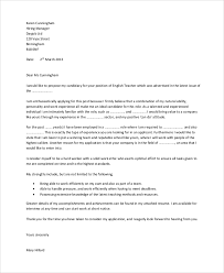 You have to define yourself in writing such that you will standout in presentation of your writing a cover letter for a position of a teacher is the task that should be well thought. Free 12 Sample Teacher Cover Letter Templates In Pdf Ms Word Google Docs Pages